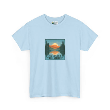 Witness the Quiet T-Shirt - Nature Mindfulness Reflection Tee
