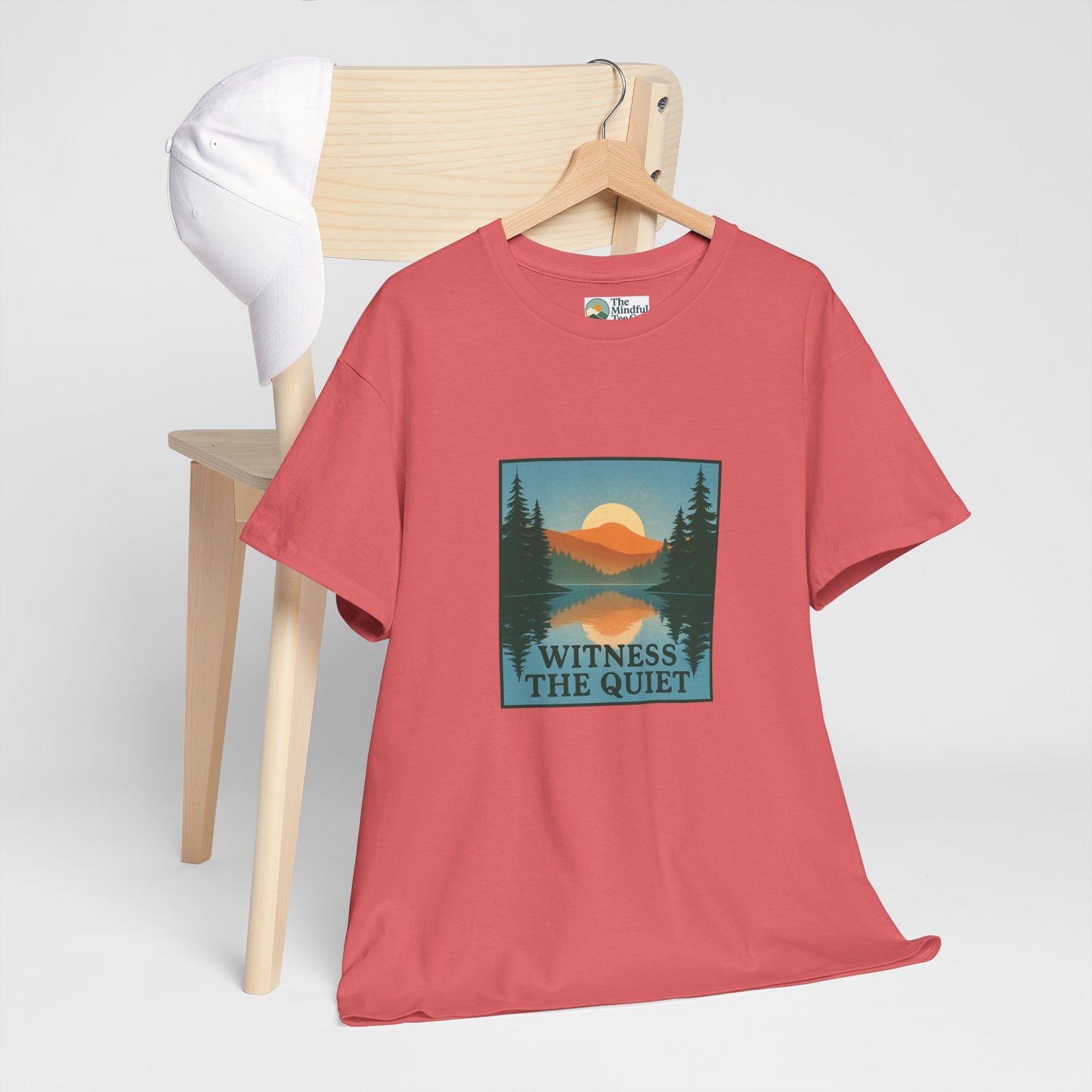 Witness the Quiet Reflection T-Shirt - Nature Mindfulness Tee