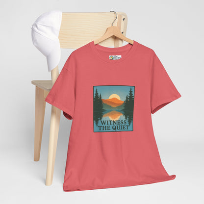 Witness the Quiet Reflection T-Shirt - Nature Mindfulness Tee