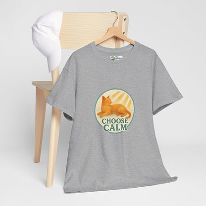 Choose Calm T-Shirt – Relaxing Cat Tee