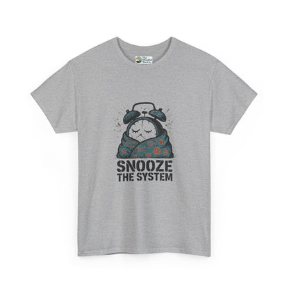 Snooze the System T-Shirt – Anti-Hustle Graphic Tee