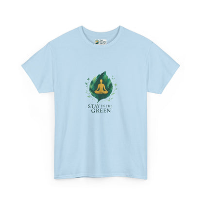 Stay in the Green T-Shirt – Watercolor Meditation Tee