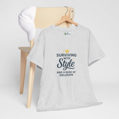 Surviving with Style T-Shirt – Mental Health & Self-Care Tee