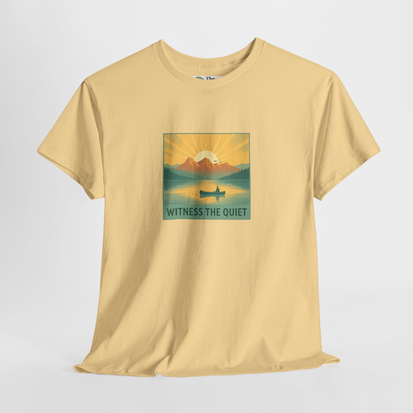 Witness the Quiet T-Shirt - Nature Mindfulness Canoe  Tee