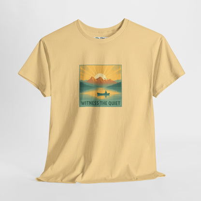 Witness the Quiet T-Shirt - Nature Mindfulness Canoe  Tee