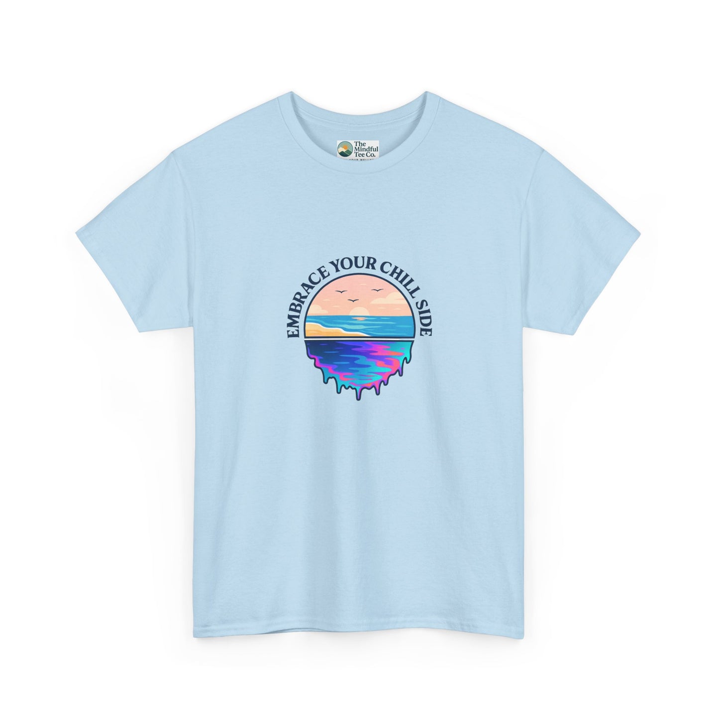 Embrace Your Chill Side T-Shirt - Mountain Lake Reflection Tee