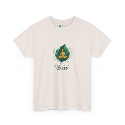 Stay in the Green T-Shirt – Watercolor Meditation Tee