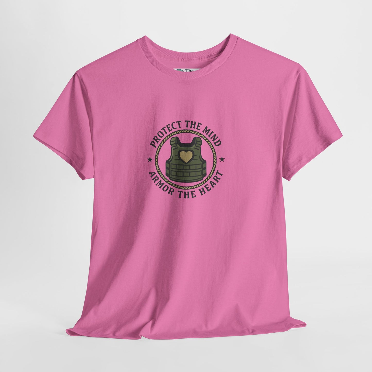 Protect the Mind, Armor the Heart T-Shirt – Military Strength & Resilience  Tee