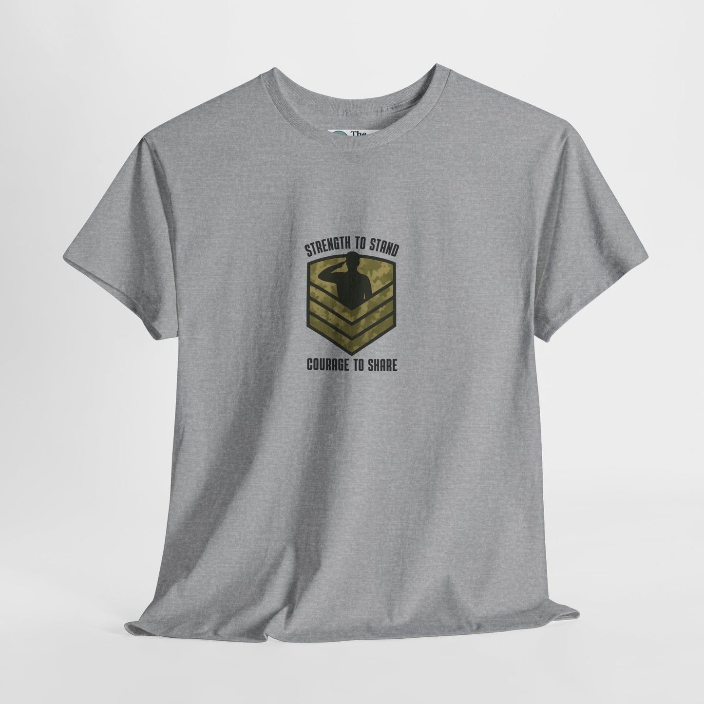 Strength to Stand, Courage to Share T-Shirt – Military Mental Health  Tee