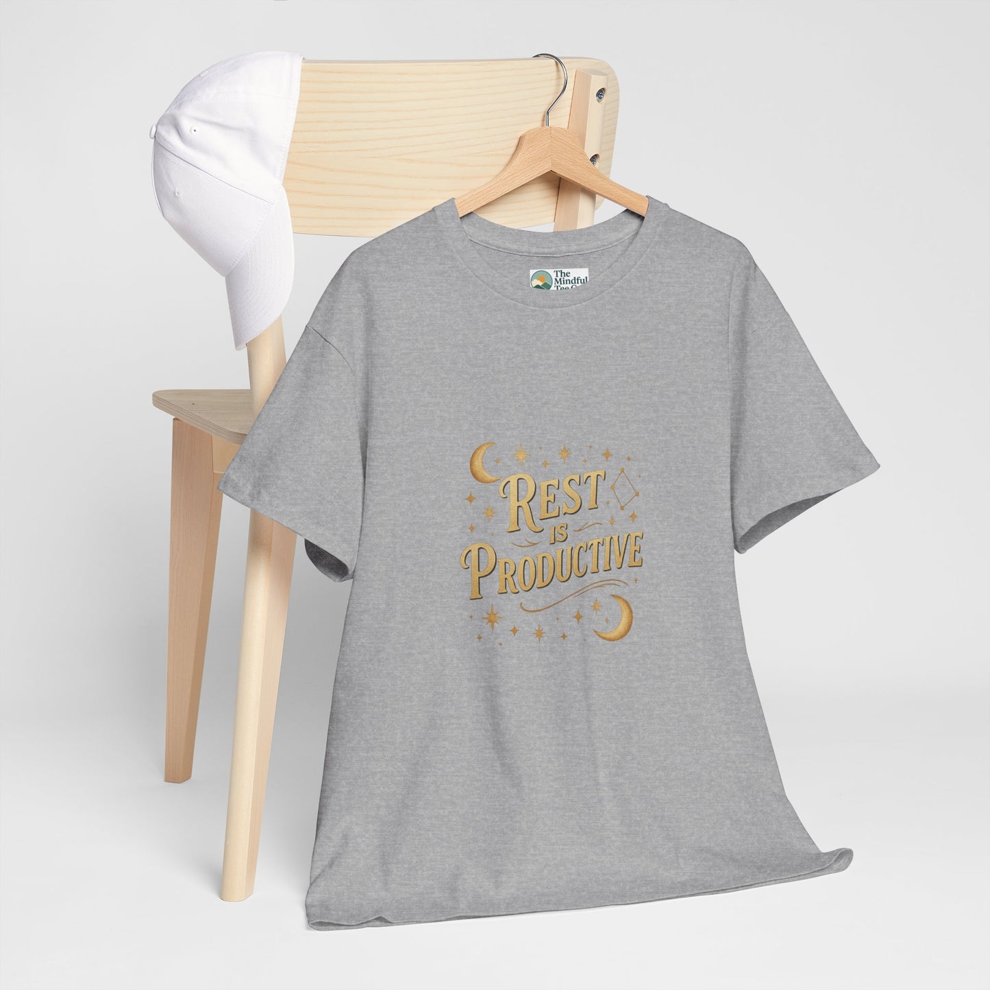 Rest Is Productive T-Shirt – Celestial Self-Care Tee
