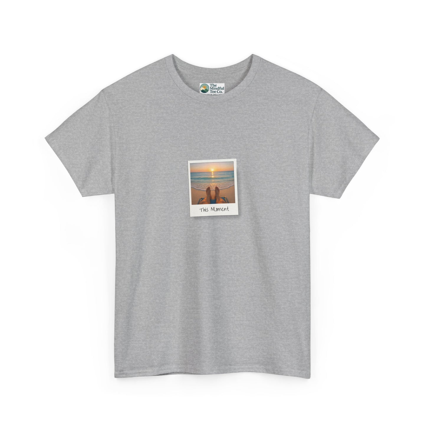 This Moment T-Shirt - Ocean Sunset Mindfulness Tee