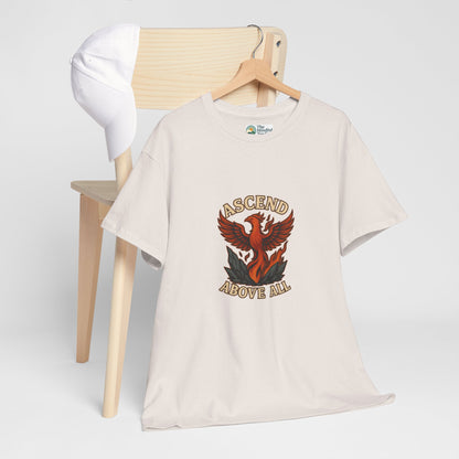 Ascend Above All T-Shirt – Phoenix Rising Strength Design