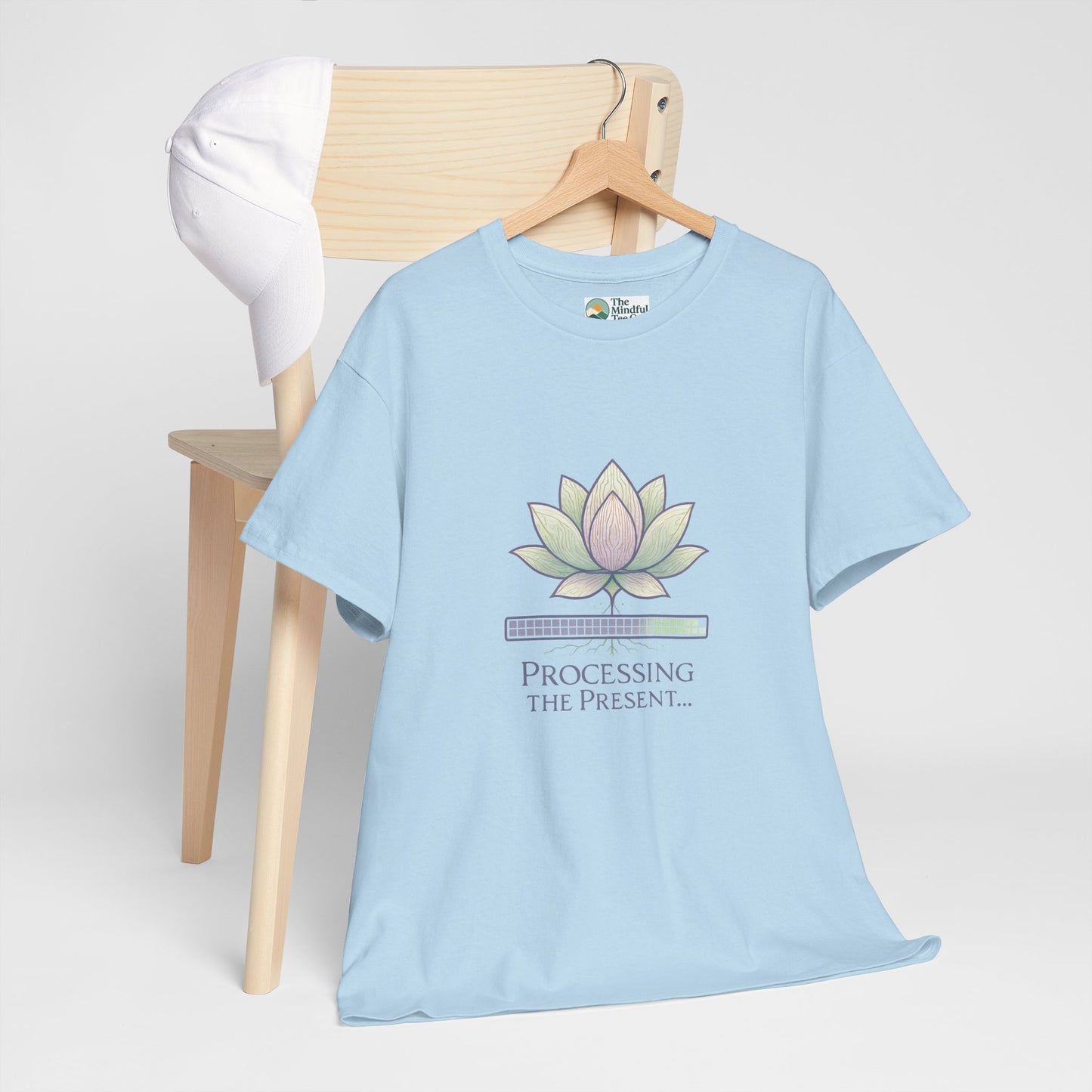 Processing the Present T-Shirt – Mindfulness & Balance Tee