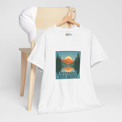Witness the Quiet Reflection T-Shirt - Nature Mindfulness Tee