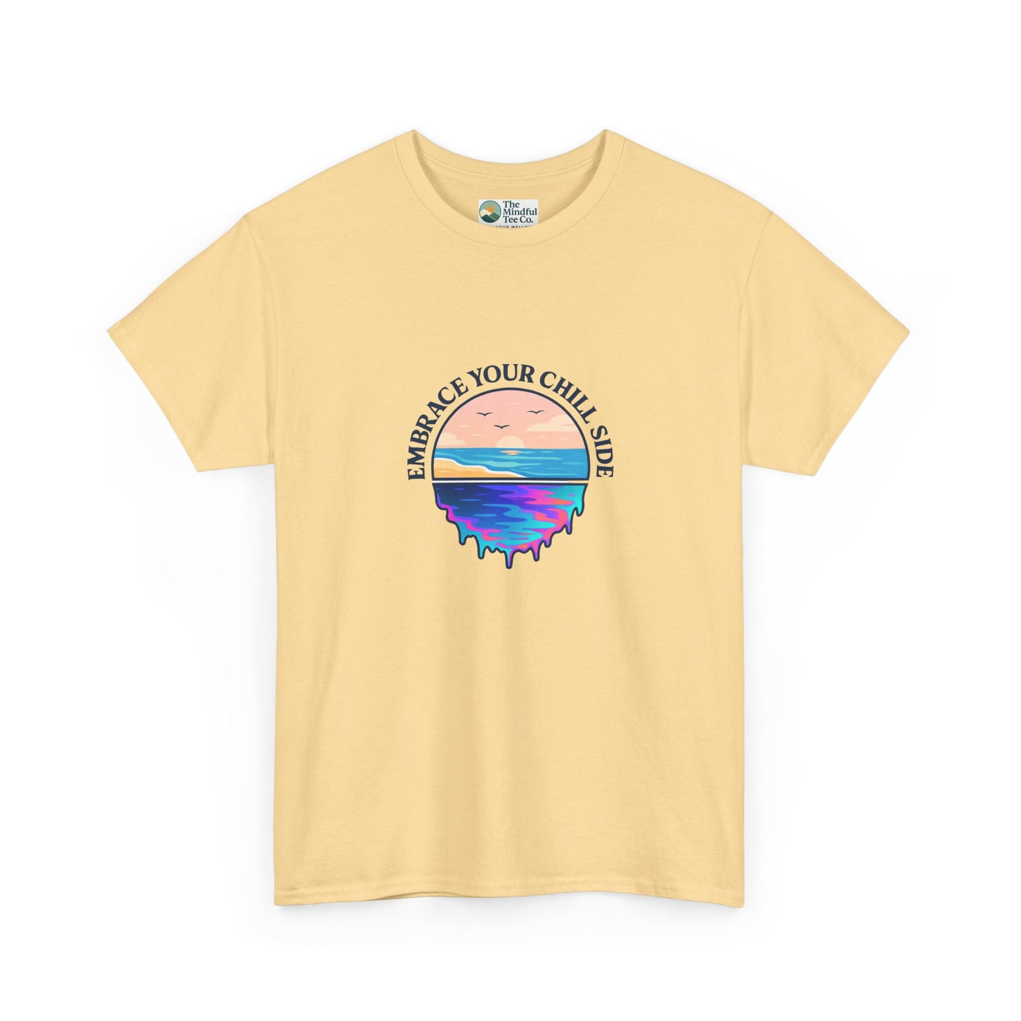 Embrace Your Chill Side T-Shirt - Mountain Lake Reflection Tee
