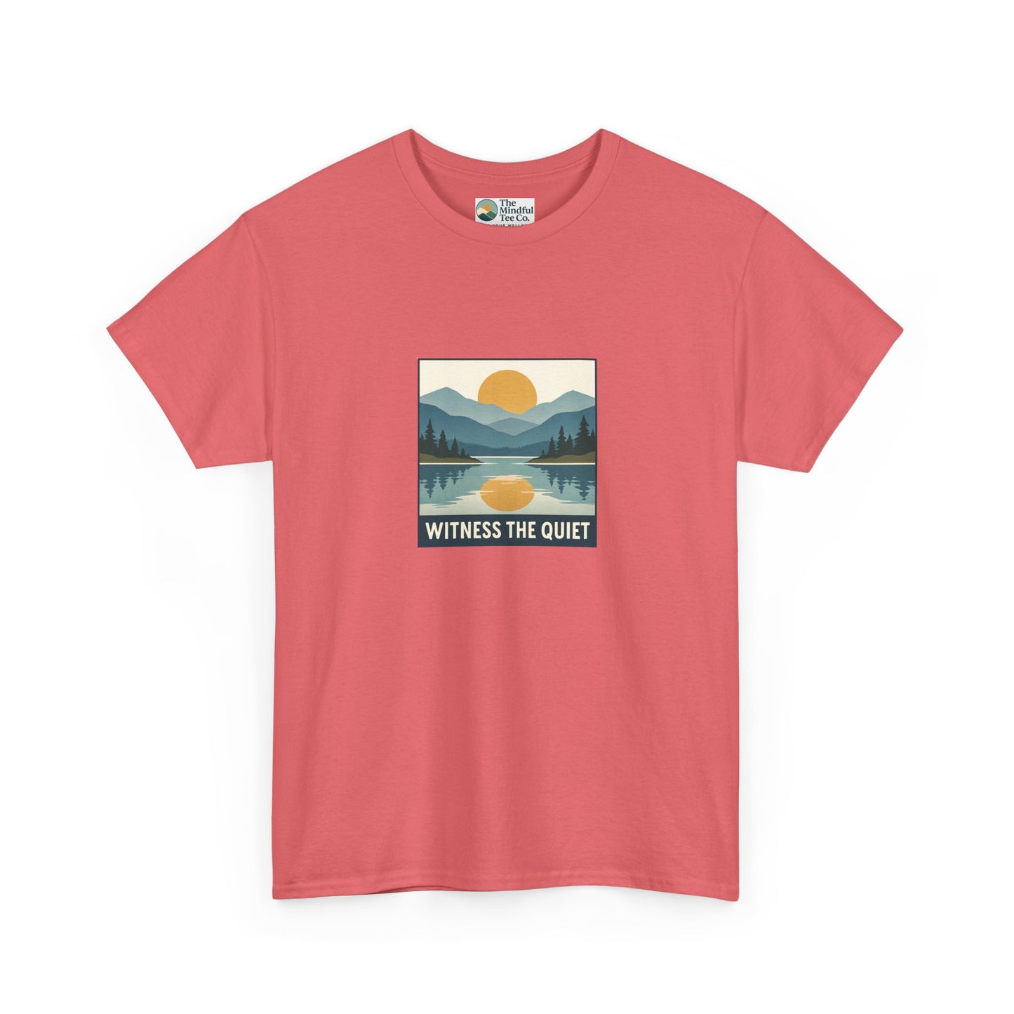 Witness the Quiet T-Shirt - Nature Mindfulness Sunset  Tee