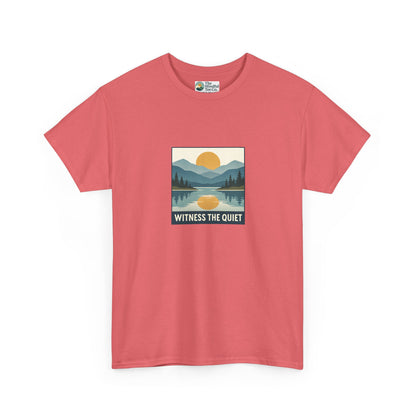 Witness the Quiet T-Shirt - Nature Mindfulness Sunset  Tee