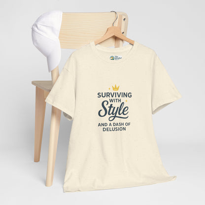 Surviving with Style T-Shirt – Mental Health & Self-Care Tee