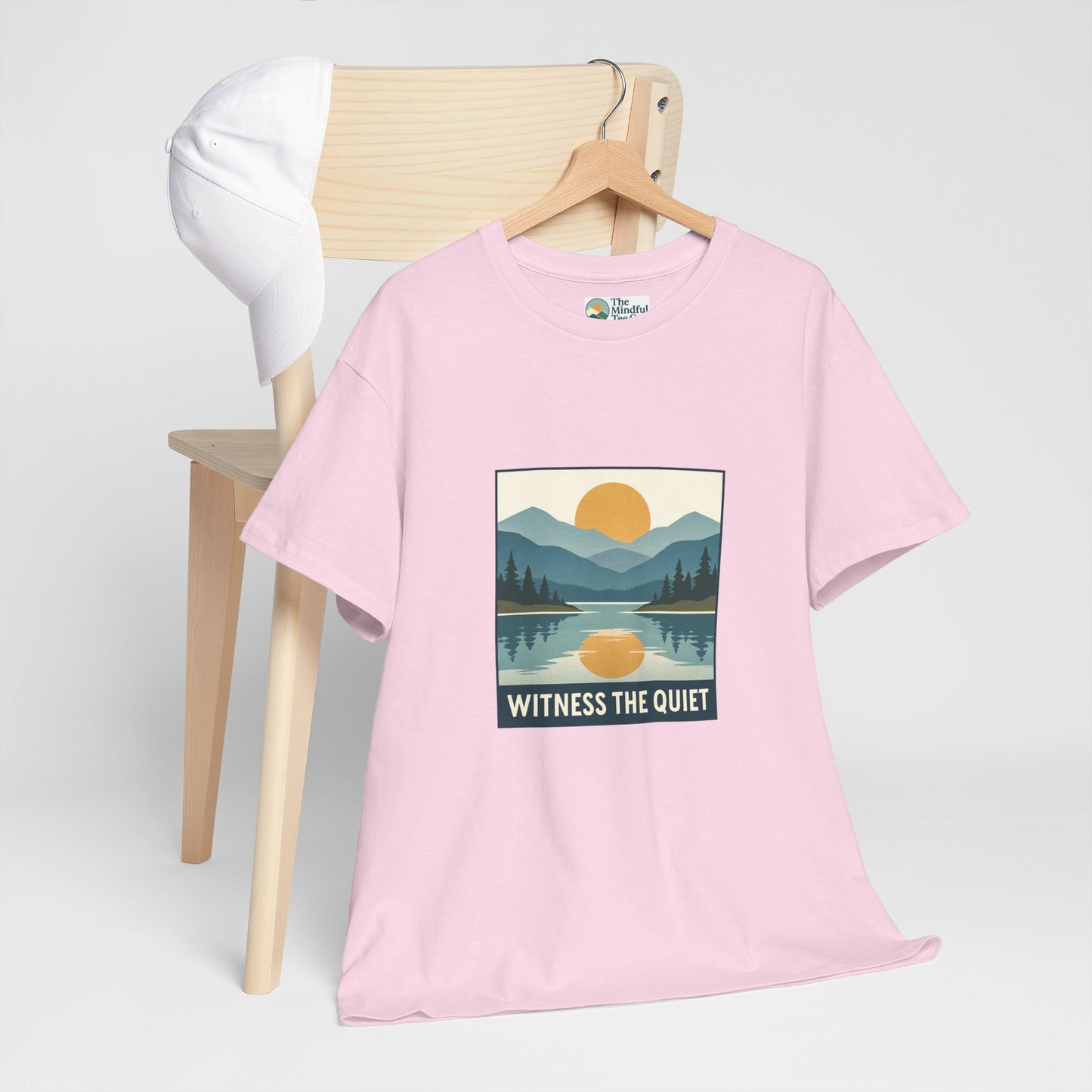 Witness the Quiet Sunset T-Shirt - Reflection Mindfulness Tee