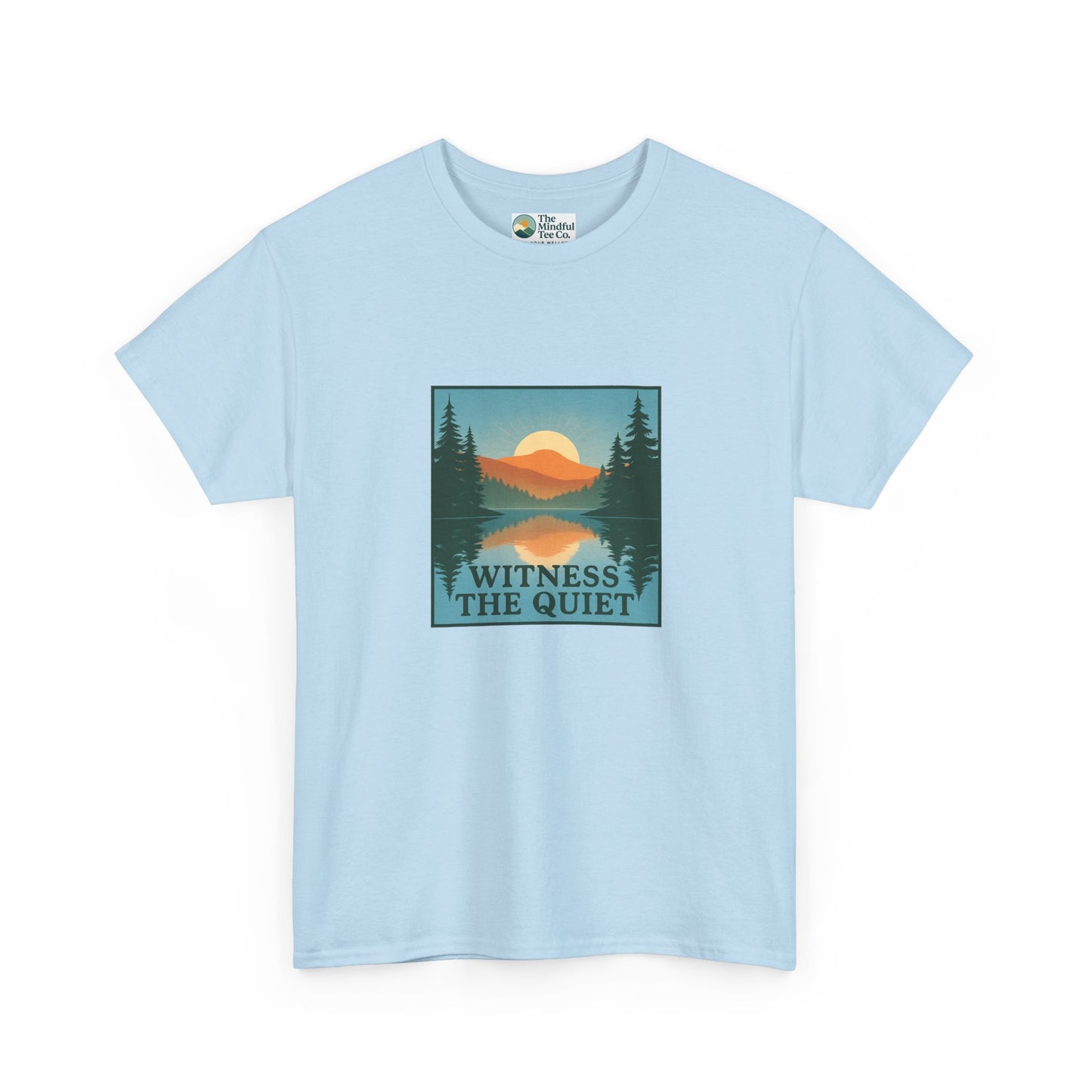 Witness the Quiet Reflection T-Shirt - Nature Mindfulness Tee
