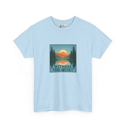 Witness the Quiet Reflection T-Shirt - Nature Mindfulness Tee
