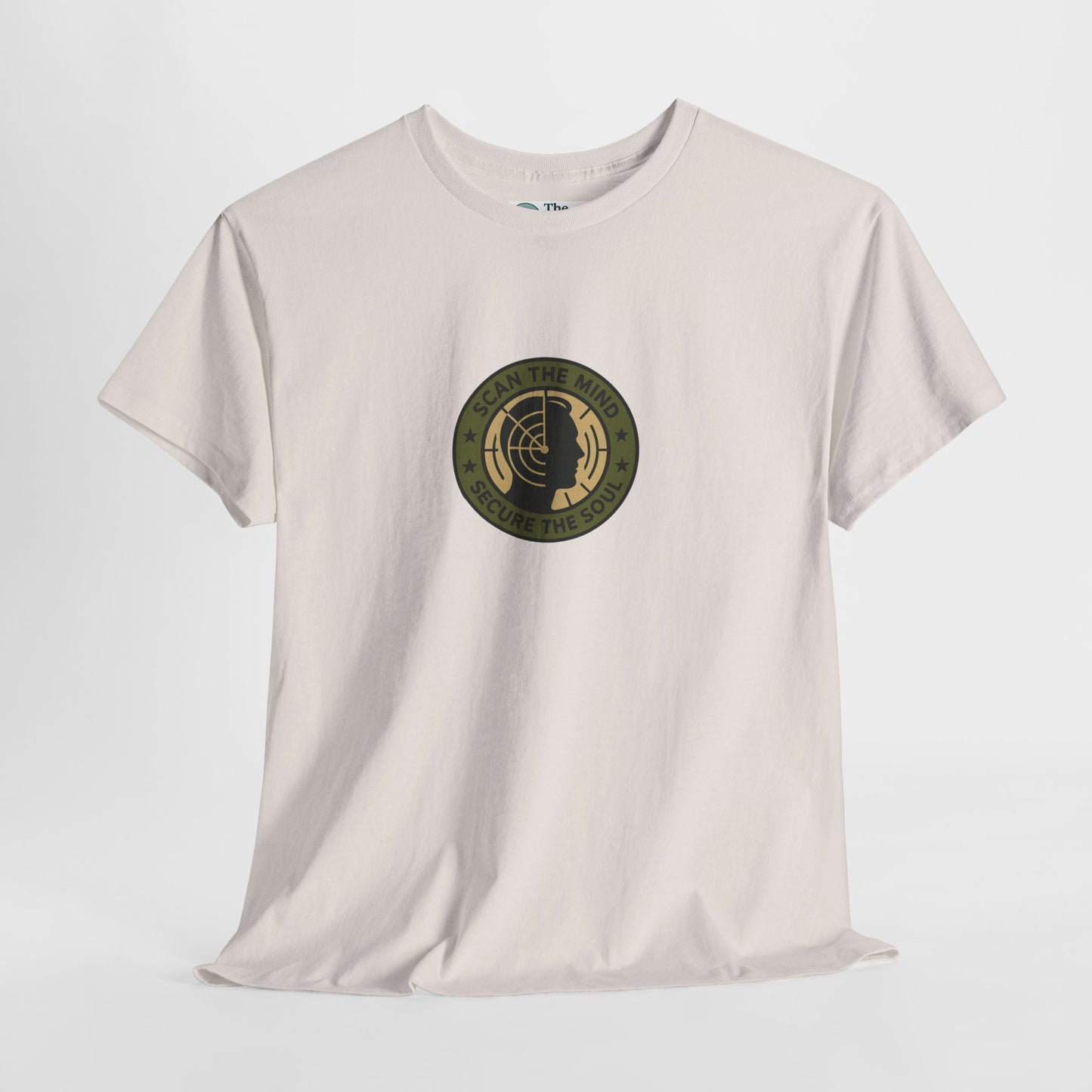 Scan the Mind, Secure the Soul T-Shirt – Military Awareness & Strength  Tee