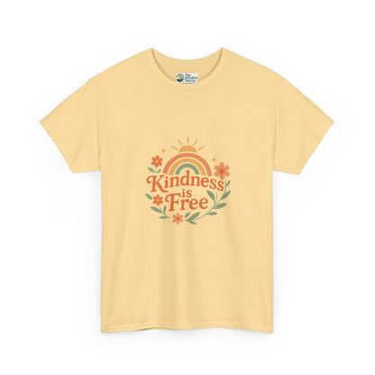 Kindness Is Free T-Shirt – Rainbow Positivity Tee