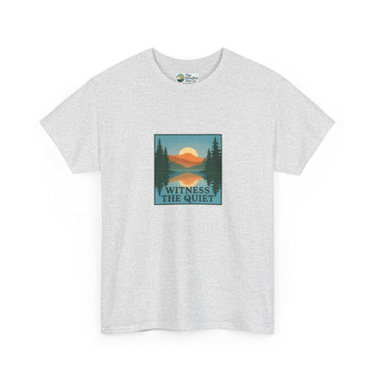Witness the Quiet T-Shirt - Nature Mindfulness Reflection Tee