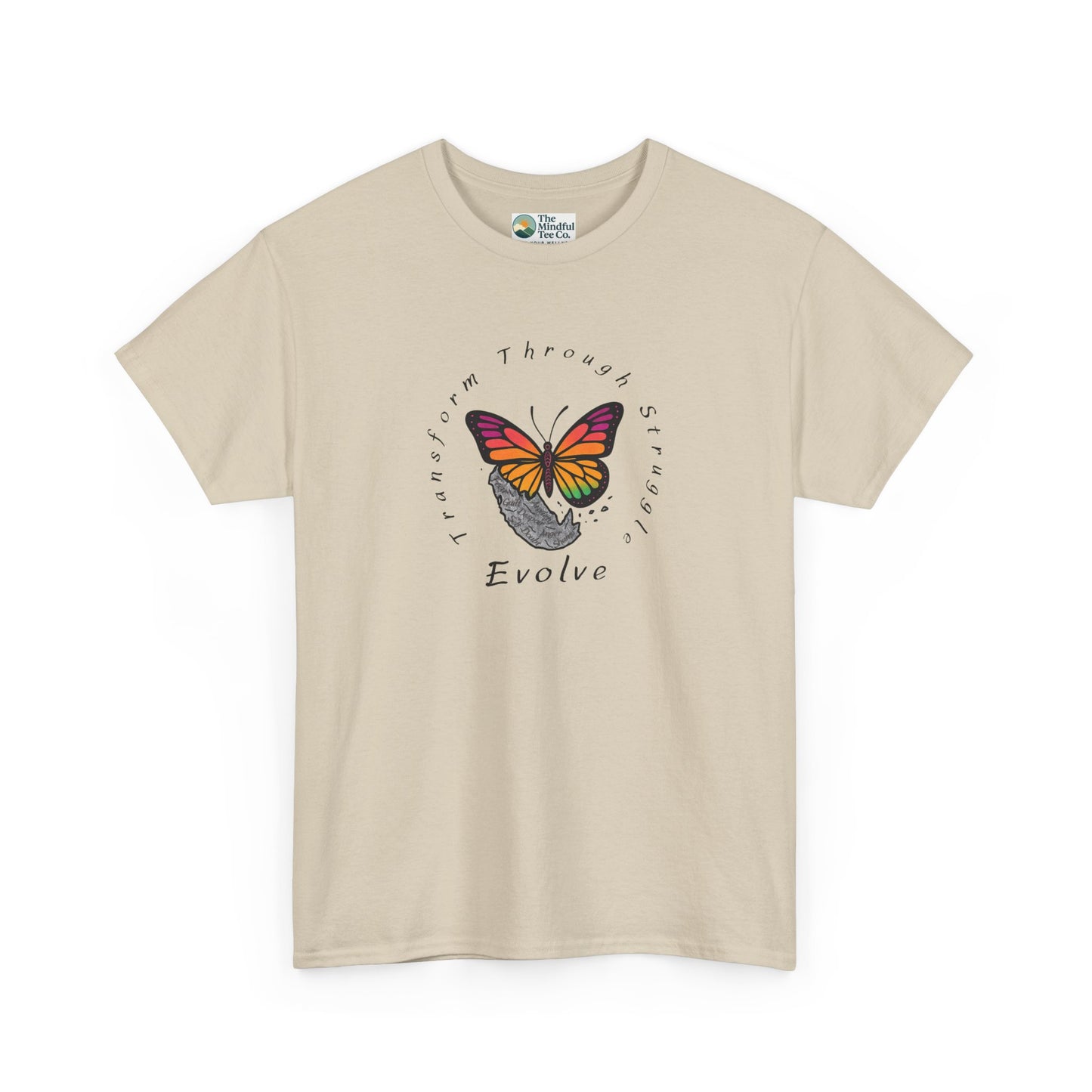 Transform Through Struggle T-Shirt - Butterfly Evolution