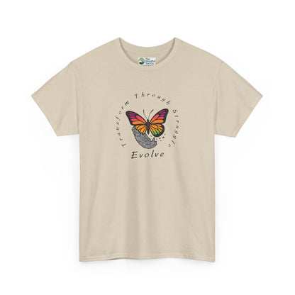 Transform Through Struggle T-Shirt - Butterfly Evolution
