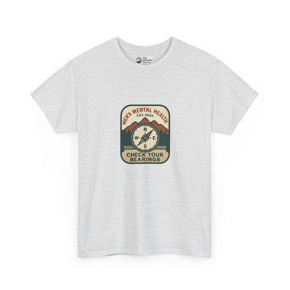 Check Your Bearings T-Shirt – Men’s Mental Health Compass Tee