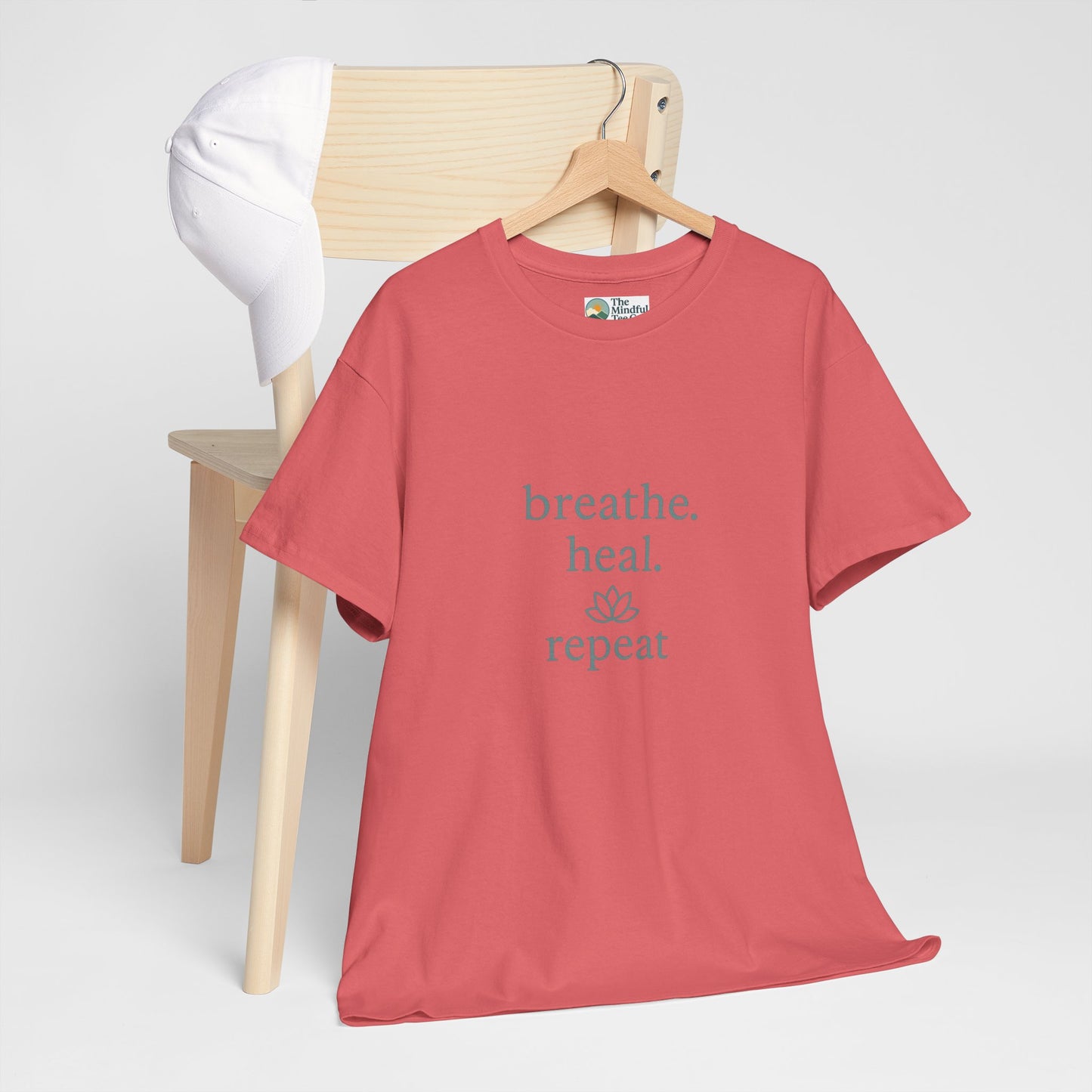 Breathe. Heal. Repeat. T-Shirt - Mindfulness & Affirmation Tee