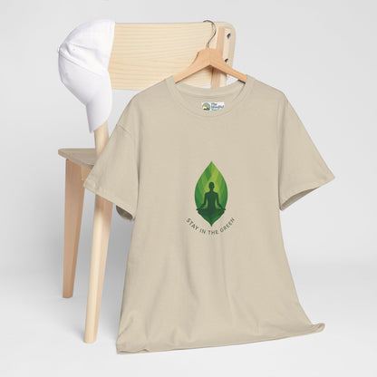 Stay in the Green T-Shirt – Minimalist Meditation Tee