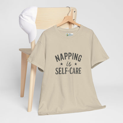 Napping Is Self-Care T-Shirt – Funny Mental Health Tee