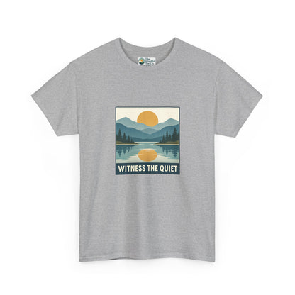 Witness the Quiet Sunset T-Shirt - Reflection Mindfulness Tee