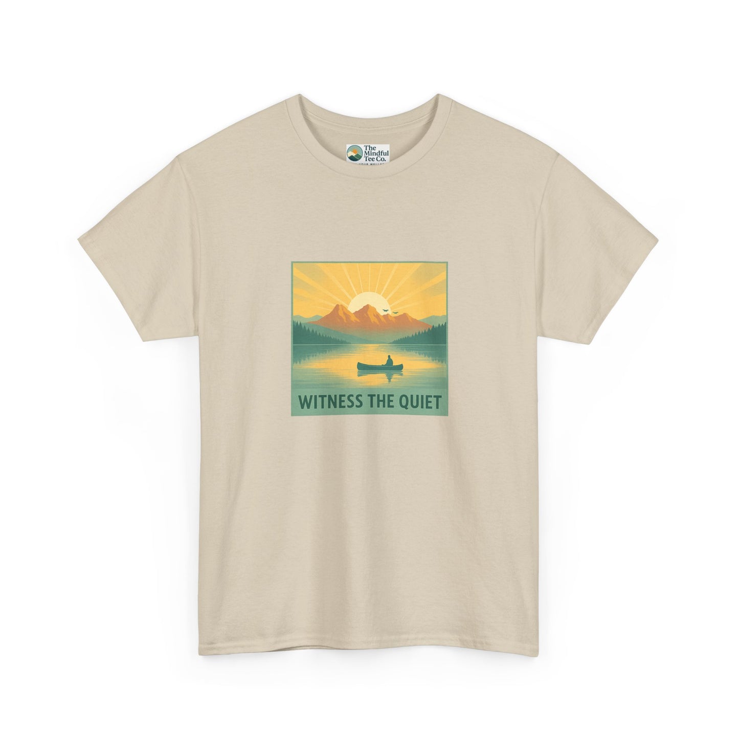Witness the Quiet Canoe T-Shirt – Nature Mindfulness  Tee