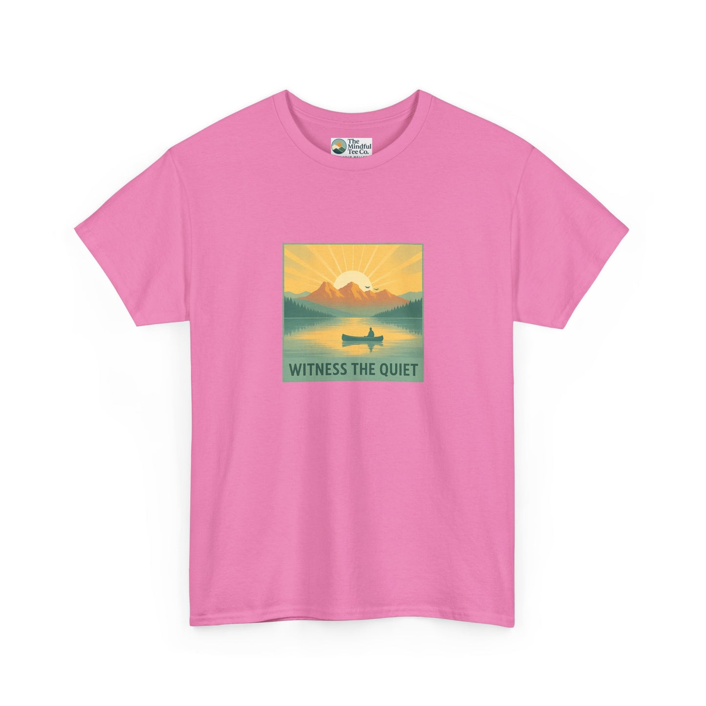 Witness the Quiet T-Shirt - Nature Mindfulness Canoe  Tee