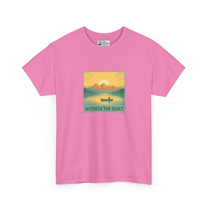 Witness the Quiet T-Shirt - Nature Mindfulness Canoe  Tee