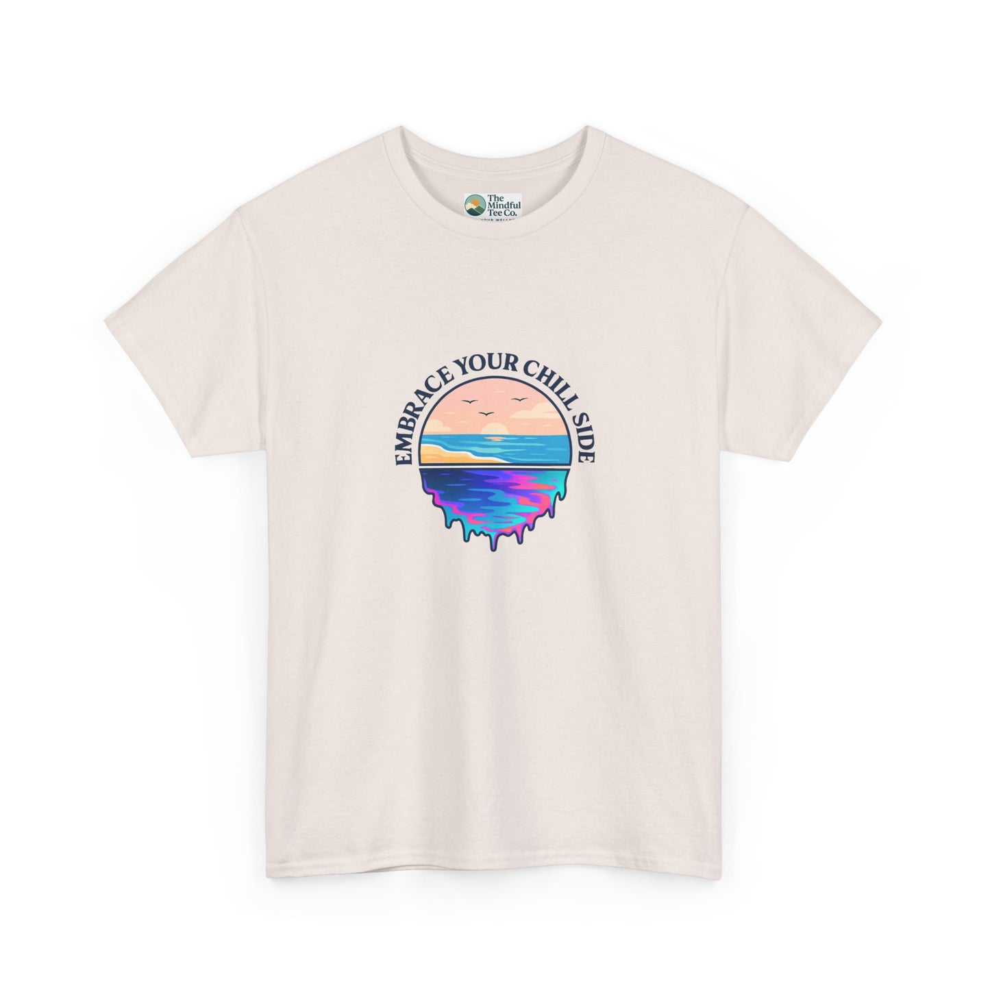 Embrace Your Chill Side T-Shirt - Mountain Lake Reflection Tee