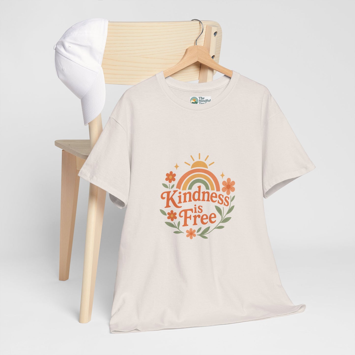 Kindness Is Free T-Shirt – Rainbow Positivity Tee