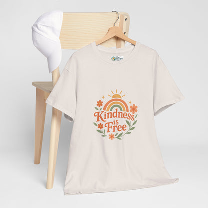 Kindness Is Free T-Shirt – Rainbow Positivity Tee