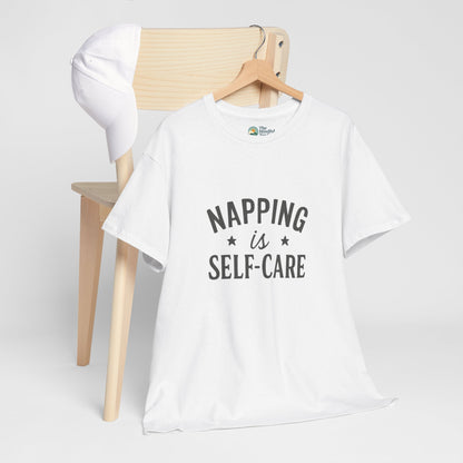 Napping Is Self-Care T-Shirt – Funny Mental Health Tee