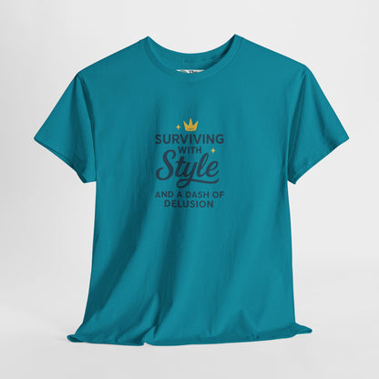 Surviving with Style T-Shirt – Mental Health & Self-Care Tee