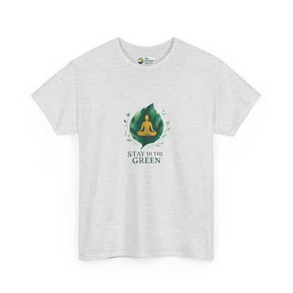 Stay in the Green T-Shirt – Watercolor Meditation Tee