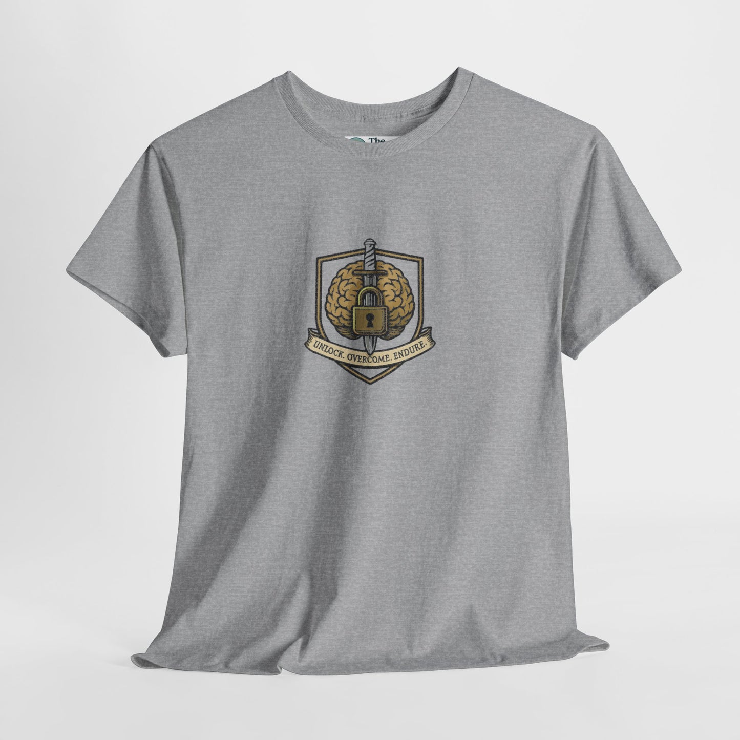 Unlock Overcome Endure T-Shirt – Military Strength & Perseverance  Tee