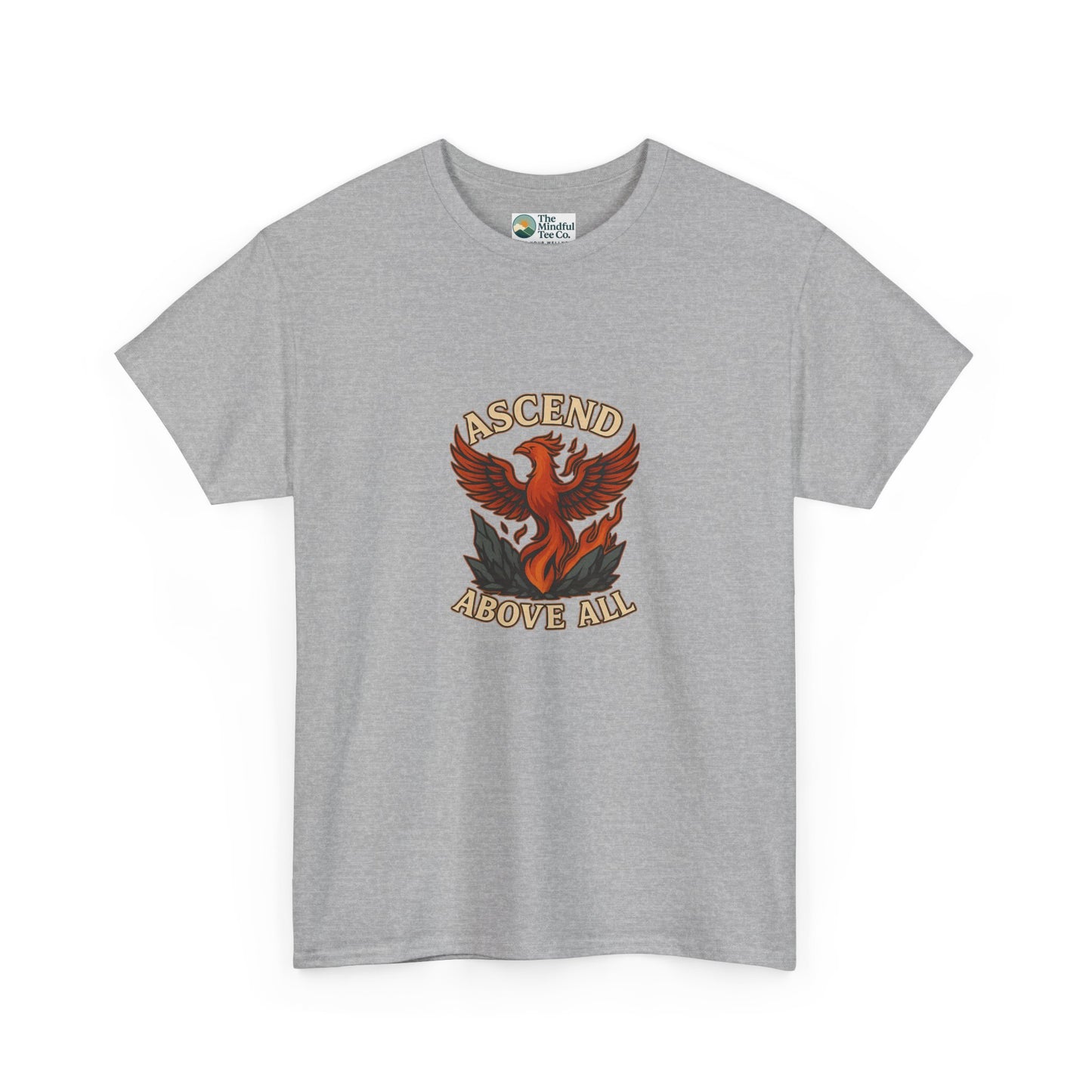 Ascend Above All T-Shirt – Phoenix Rising Strength Design