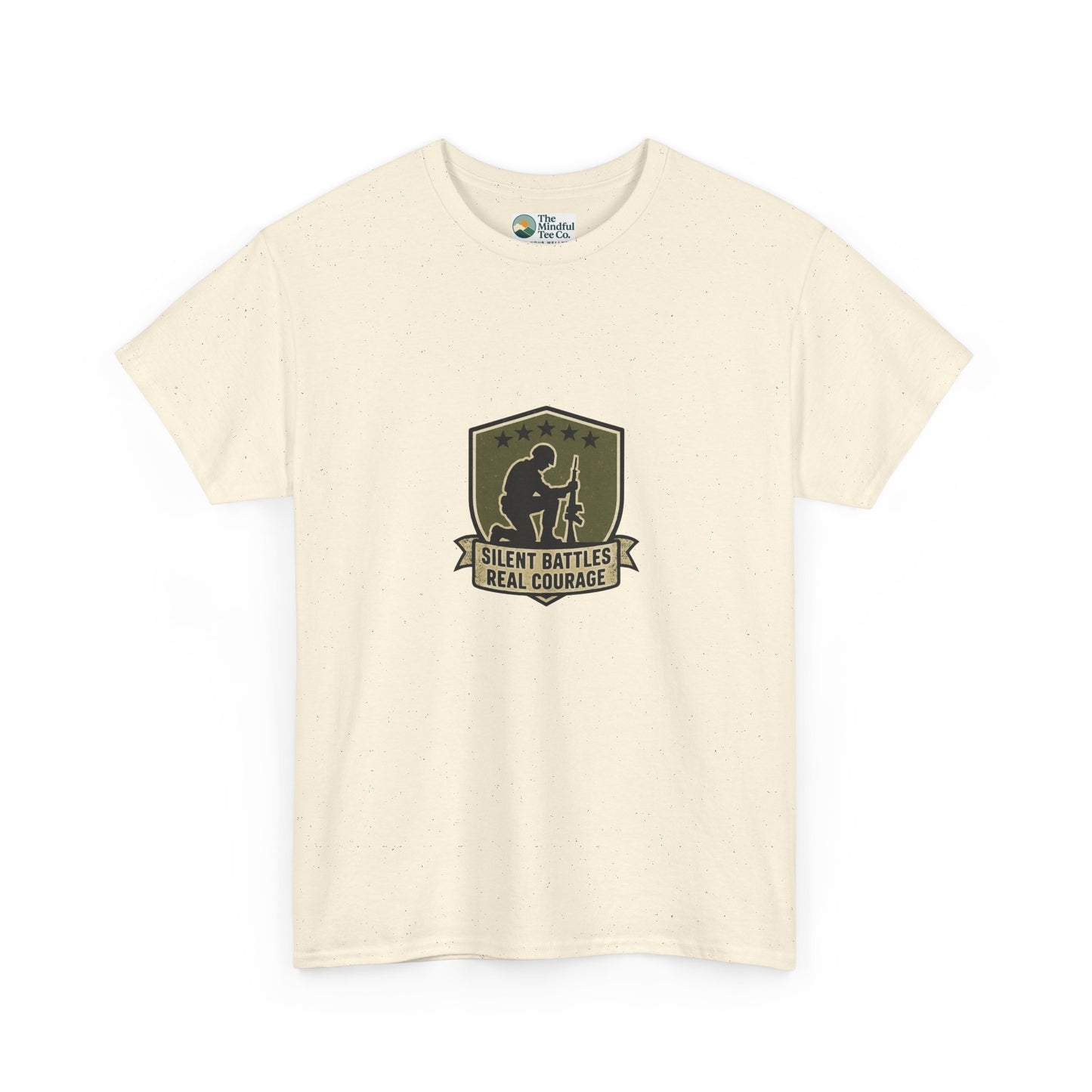 Silent Battles Real Courage T-Shirt – Military Mental Health Tee