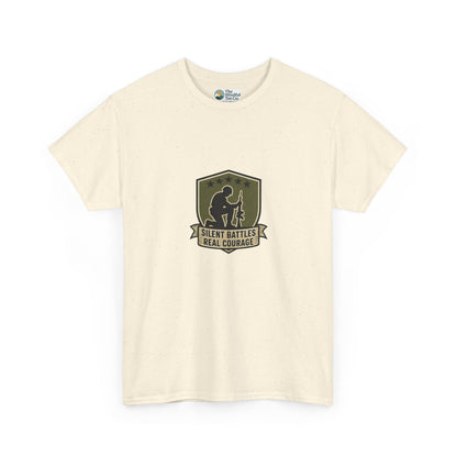 Silent Battles Real Courage T-Shirt – Military Mental Health Tee