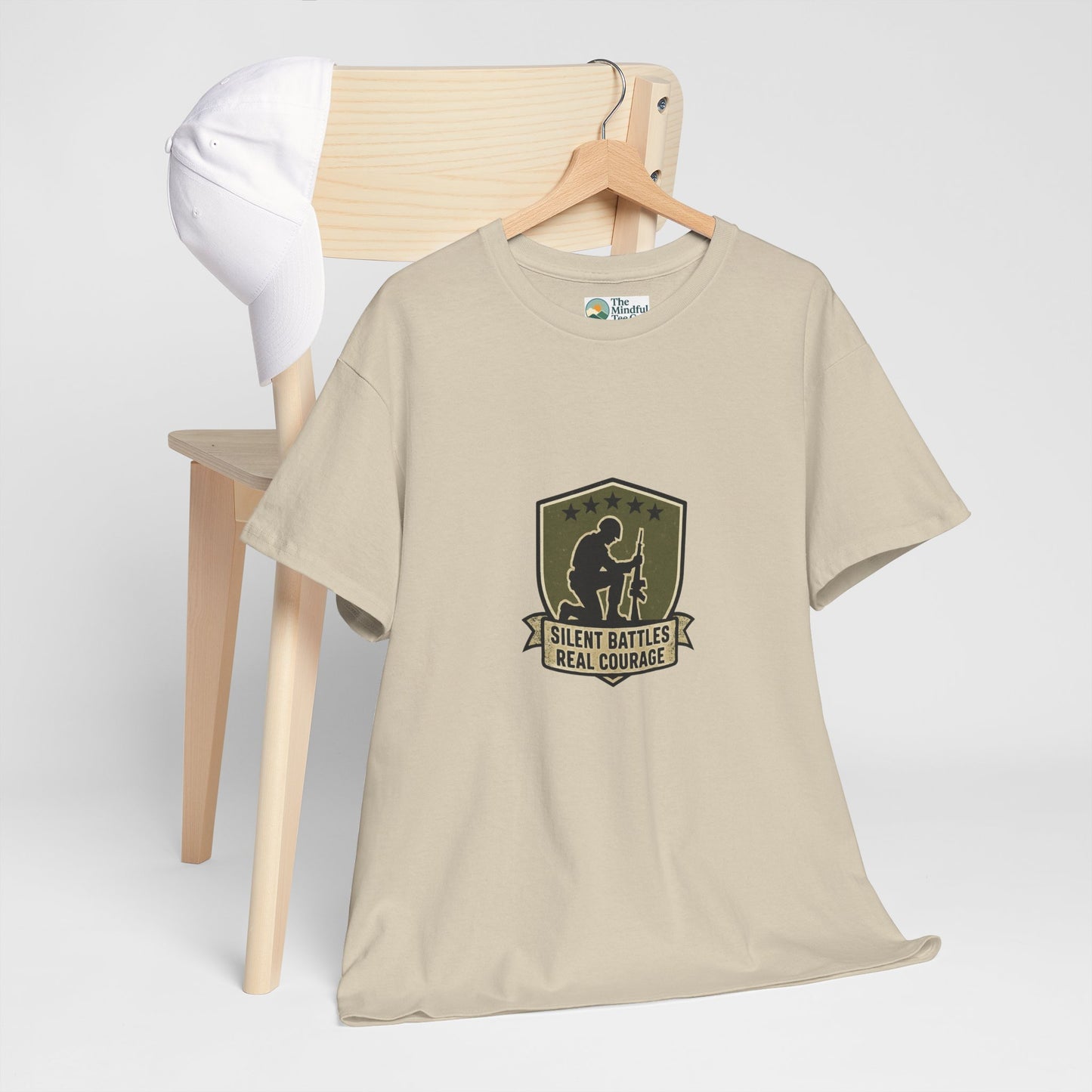 Silent Battles Real Courage T-Shirt – Military Mental Health Tee