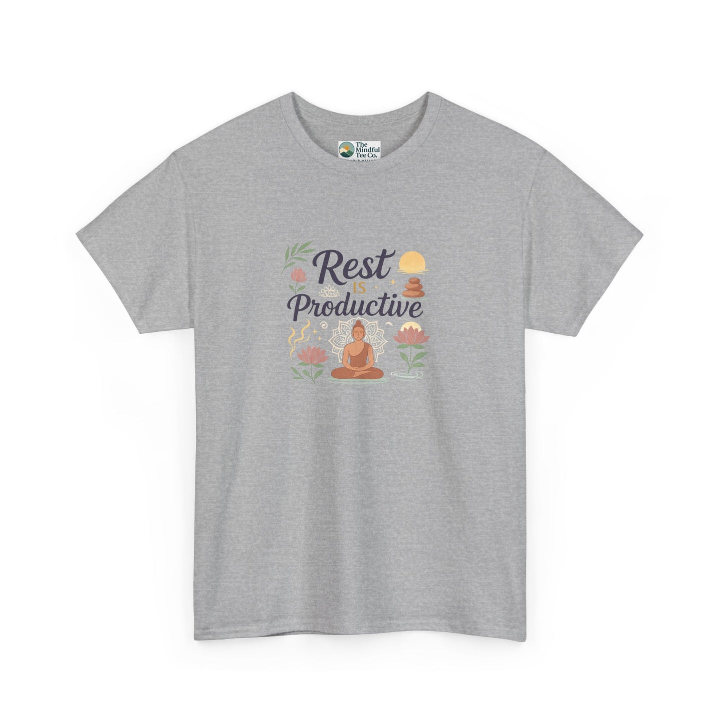 Rest Is Productive T-Shirt – Mindfulness & Meditation Tee